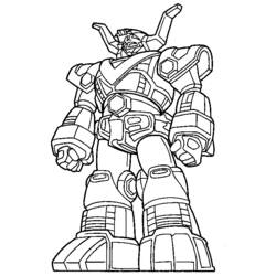 Dessin à colorier: Robot (Personnages fantastiques et d'aventure) #106846 - Coloriages à Imprimer Gratuits