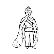 Dessin à colorier: Roi (Personnages fantastiques et d'aventure) #106913 - Coloriages à Imprimer Gratuits