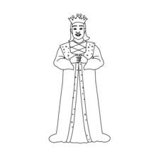 Dessin à colorier: Roi (Personnages fantastiques et d'aventure) #106914 - Coloriages à Imprimer Gratuits
