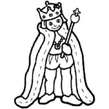 Dessin à colorier: Roi (Personnages fantastiques et d'aventure) #106915 - Coloriages à Imprimer Gratuits