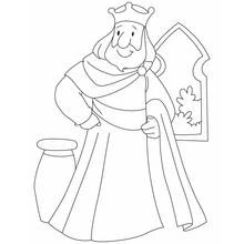 Dessin à colorier: Roi (Personnages fantastiques et d'aventure) #106917 - Coloriages à Imprimer Gratuits