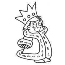 Dessin à colorier: Roi (Personnages fantastiques et d'aventure) #106920 - Coloriages à Imprimer Gratuits
