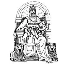 Dessin à colorier: Roi (Personnages fantastiques et d'aventure) #106929 - Coloriages à Imprimer Gratuits