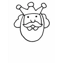 Dessin à colorier: Roi (Personnages fantastiques et d'aventure) #106930 - Coloriages à Imprimer Gratuits
