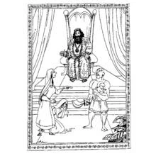 Dessin à colorier: Roi (Personnages fantastiques et d'aventure) #106979 - Coloriages à Imprimer Gratuits