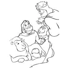 Dessin à colorier: Roi (Personnages fantastiques et d'aventure) #107012 - Coloriages à Imprimer Gratuits