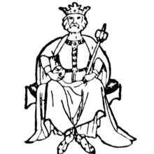 Dessin à colorier: Roi (Personnages fantastiques et d'aventure) #107217 - Coloriages à Imprimer Gratuits