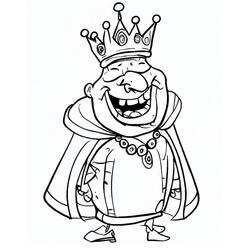 Dessin à colorier: Roi (Personnages fantastiques et d'aventure) #186240 - Coloriages à Imprimer Gratuits