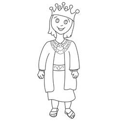 Dessin à colorier: Roi (Personnages fantastiques et d'aventure) #186243 - Coloriages à Imprimer Gratuits