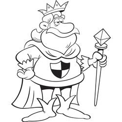 Dessin à colorier: Roi (Personnages fantastiques et d'aventure) #186249 - Coloriages à Imprimer Gratuits