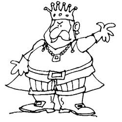Dessin à colorier: Roi (Personnages fantastiques et d'aventure) #186251 - Coloriages à Imprimer Gratuits