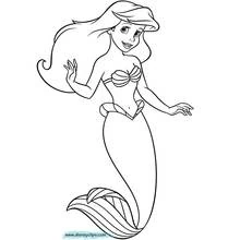 Dessin à colorier: Sirène (Personnages fantastiques et d'aventure) #147300 - Coloriages à Imprimer Gratuits