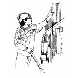 Dessin à colorier: Sorcier (Personnages fantastiques et d'aventure) #107832 - Coloriages à Imprimer Gratuits
