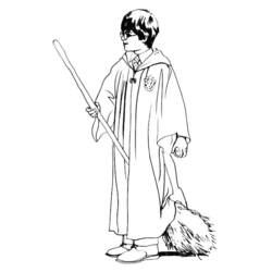 Dessin à colorier: Sorcier (Personnages fantastiques et d'aventure) #107901 - Coloriages à Imprimer Gratuits