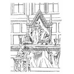 Dessin à colorier: Sorcier (Personnages fantastiques et d'aventure) #107974 - Coloriages à Imprimer Gratuits