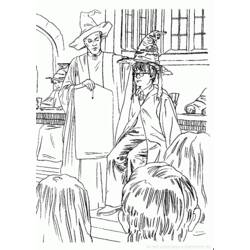 Dessin à colorier: Sorcier (Personnages fantastiques et d'aventure) #108028 - Coloriages à Imprimer Gratuits