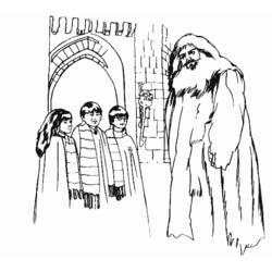 Dessin à colorier: Sorcier (Personnages fantastiques et d'aventure) #108064 - Coloriages à Imprimer Gratuits