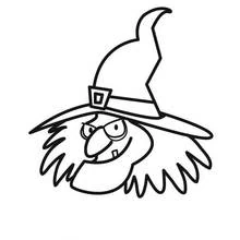 Dessin à colorier: Sorcière (Personnages fantastiques et d'aventure) #108213 - Coloriages à Imprimer Gratuits