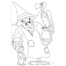 Dessin à colorier: Sorcière (Personnages fantastiques et d'aventure) #108223 - Coloriages à Imprimer Gratuits