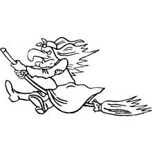 Dessin à colorier: Sorcière (Personnages fantastiques et d'aventure) #108351 - Coloriages à Imprimer Gratuits