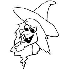 Dessin à colorier: Sorcière (Personnages fantastiques et d'aventure) #108387 - Coloriages à Imprimer Gratuits