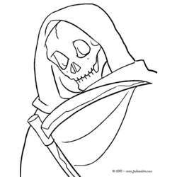 Dessin à colorier: Squelette (Personnages fantastiques et d'aventure) #147542 - Coloriages à Imprimer Gratuits