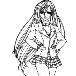 Dessin à colorier: Vampire (Personnages fantastiques et d'aventure) #85959 - Coloriages à Imprimer Gratuits