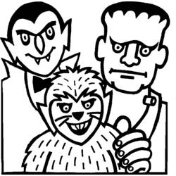 Dessin à colorier: Vampire (Personnages fantastiques et d'aventure) #85967 - Coloriages à Imprimer Gratuits