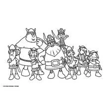 Dessin à colorier: Viking (Personnages fantastiques et d'aventure) #149341 - Coloriages à Imprimer Gratuits