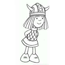 Dessin à colorier: Viking (Personnages fantastiques et d'aventure) #149342 - Coloriages à Imprimer Gratuits