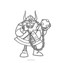 Dessin à colorier: Viking (Personnages fantastiques et d'aventure) #149349 - Coloriages à Imprimer Gratuits