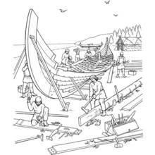 Dessin à colorier: Viking (Personnages fantastiques et d'aventure) #149353 - Coloriages à Imprimer Gratuits