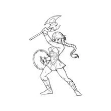 Dessin à colorier: Viking (Personnages fantastiques et d'aventure) #149367 - Coloriages à Imprimer Gratuits