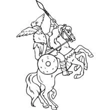 Dessin à colorier: Viking (Personnages fantastiques et d'aventure) #149377 - Coloriages à Imprimer Gratuits