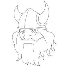 Dessin à colorier: Viking (Personnages fantastiques et d'aventure) #149387 - Coloriages à Imprimer Gratuits