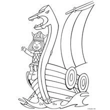 Dessin à colorier: Viking (Personnages fantastiques et d'aventure) #149389 - Coloriages à Imprimer Gratuits