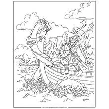 Dessin à colorier: Viking (Personnages fantastiques et d'aventure) #149426 - Coloriages à Imprimer Gratuits