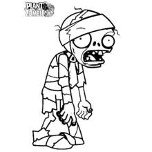 Dessin à colorier: Zombie (Personnages fantastiques et d'aventure) #85545 - Coloriages à Imprimer Gratuits