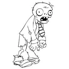 Dessin à colorier: Zombie (Personnages fantastiques et d'aventure) #85560 - Coloriages à Imprimer Gratuits