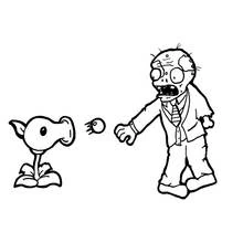 Dessin à colorier: Zombie (Personnages fantastiques et d'aventure) #85578 - Coloriages à Imprimer Gratuits