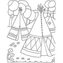 Coloriage Amérindien (Personnages) #181237 à imprimer et colorier