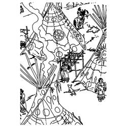 Coloriage Amérindien (Personnages) #181247 à imprimer et colorier