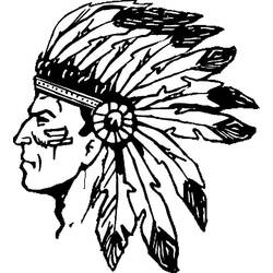 Coloriage Amérindien (Personnages) #181252 à imprimer et colorier