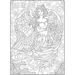 Coloriage Ange (Personnages) #203814 à imprimer et colorier