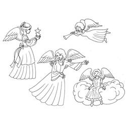 Coloriage Ange (Personnages) #203851 à imprimer et colorier