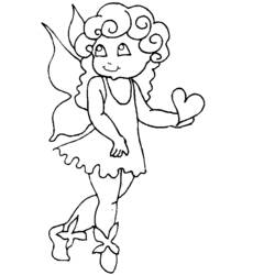 Dessin à colorier: Ange (Personnages) #86372 - Coloriages à Imprimer Gratuits