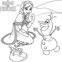 Dessin à colorier: Bonhomme de Neige (Personnages) #89271 - Coloriages à Imprimer Gratuits