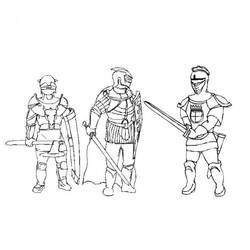 Coloriage Chevalier (Personnages) #183360, dessin gratuit prêt à imprimer