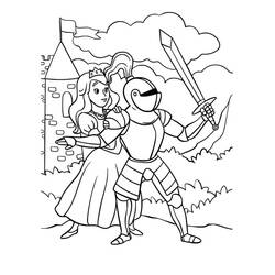 Coloriage Chevalier (Personnages) #183367 à imprimer et colorier