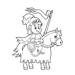 Coloriage Chevalier (Personnages) #183368 à imprimer et colorier
